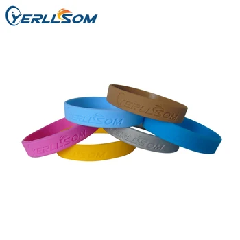 

YERLLSOM 100PCS/Lot High Quatlity Customized Rubber Silicone Bracelets only Debossed for events YS20052901
