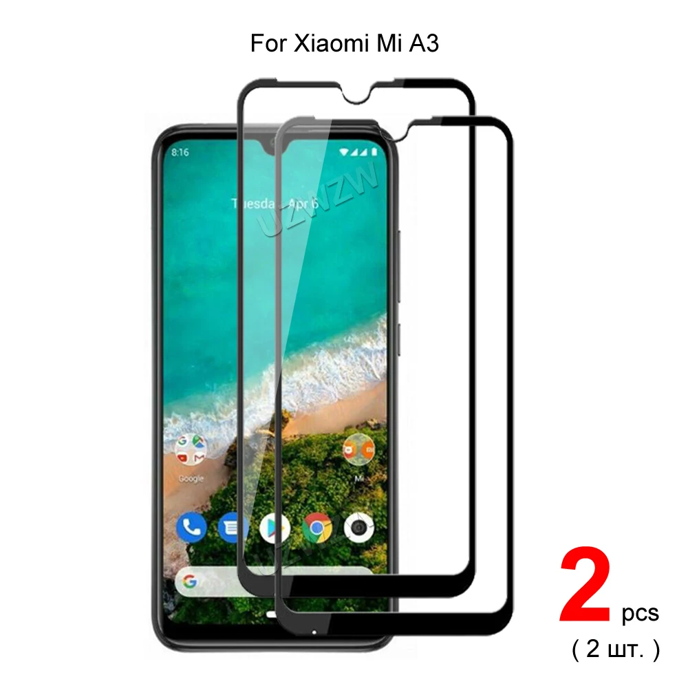 Для Xiaomi Mi A3 полное покрытие закаленное стекло Защита для экрана телефона
