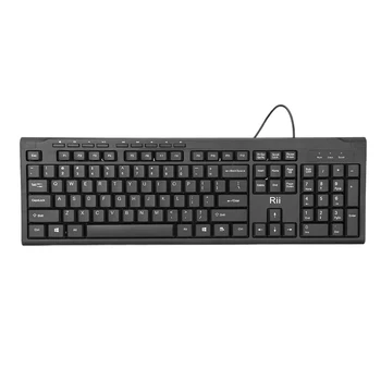 

Rii RK907 Ultra-Slim Compact USB Wired Keyboard for Mac and PC,Windows 10/8 / 7 / Vista/XP