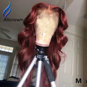 

ALICROWN 13*6 Ombre Lace Front Human Hair Wigs Brazilian Non-Remy Middle Ratio Lace Front Wigs With Baby Hair 130% Density
