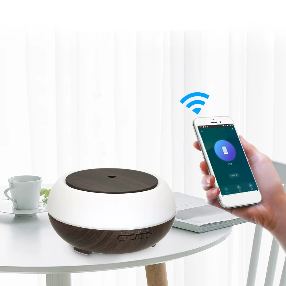 

KAIPUTE 400ml Smart Wifi Wireless Aroma Diffuser Air Humidifier Compatible with Alexa and Google Home amazon Voice Control