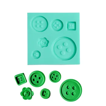 

Button Cookie Cartoon Cake Mould Fondant Silicone Mould Bakery DIY Mousse Epoxy Mold Mousse