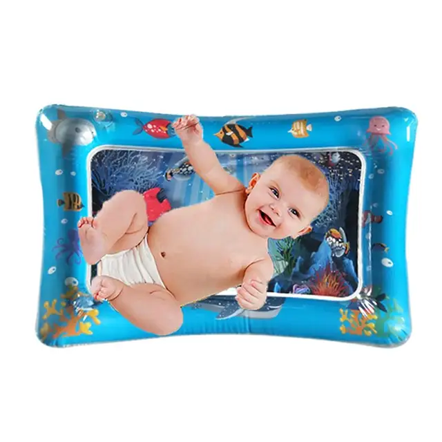 $US $2.51  Cartoon Animal Baby Kids Water Play Mat Inflatable Infants Tummy Time Playmat New