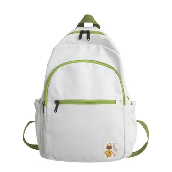 

Unisex Canvas School Bag Travel Backpack Shoulder Bag Student Backpack Youth Leisure College mochilas