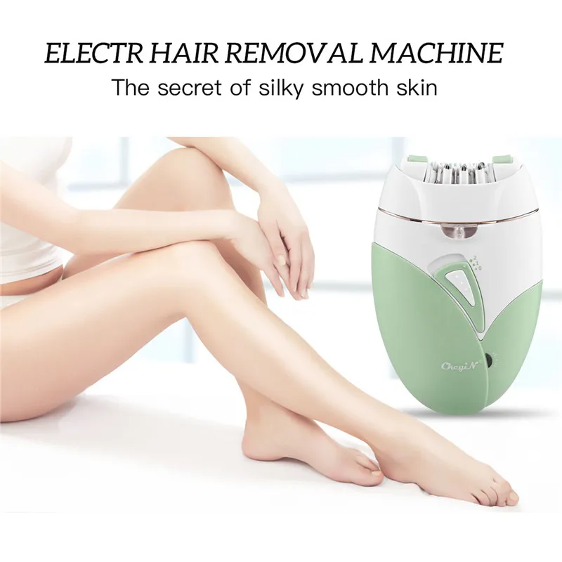 CkeyiN Rechargeable Women Epilator Electric Female Epilator Face Remover Hair Removal Bikini Trimmer Legs Body Depilatory hair removal epilator
