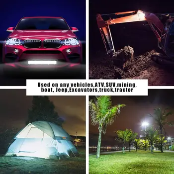 

dropshipping 60W Single Row LED Light Bar Waterproof Work Lights for 4x4 Offroad 4WD Truck ATV Trailer OE88