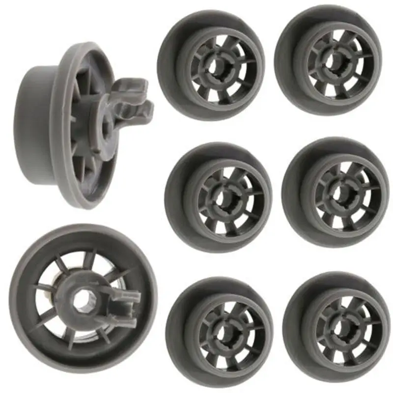 4Pcs Dishwasher Lower Bottom Basket Rail Wheel For Bosch Neff Siemens Quality