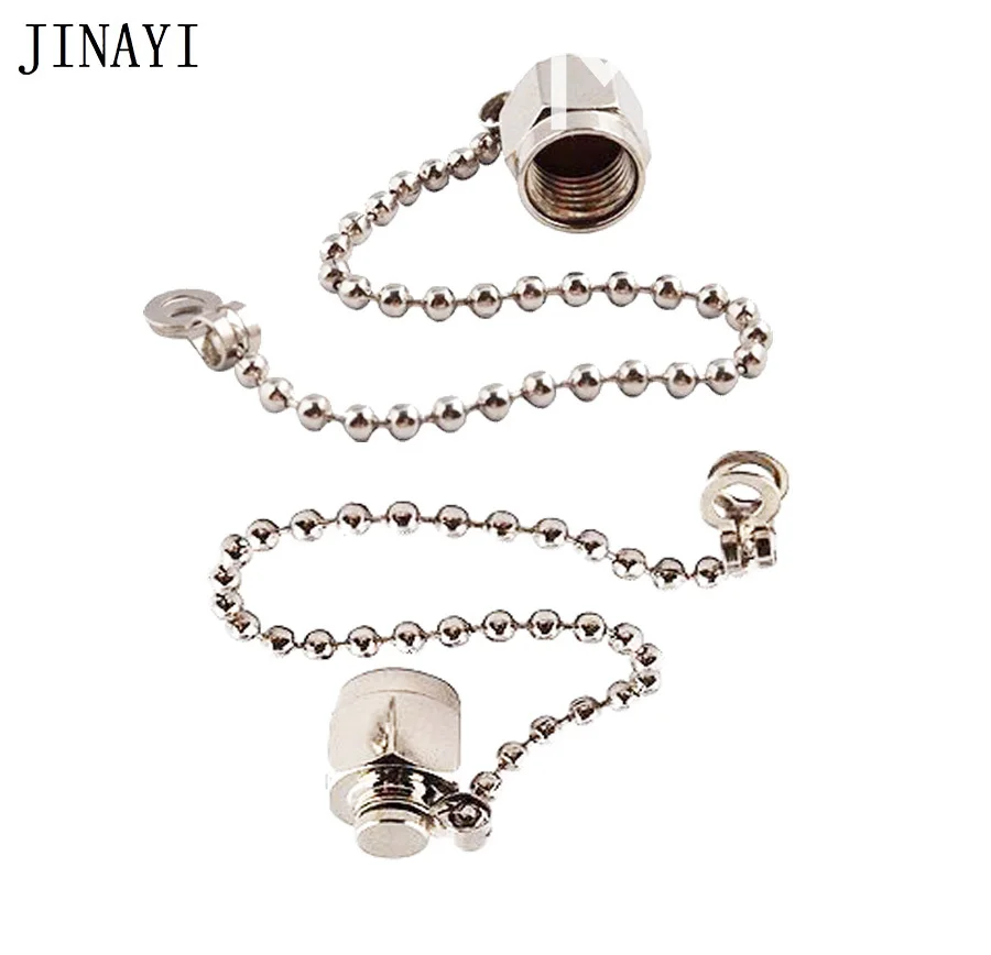 

100pcs SMA RP-SMA Female Jack RF Connector Dust Cap Protection Cover with chain