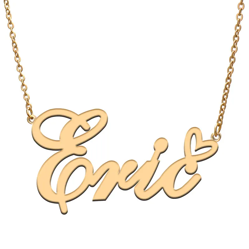 Silver Nameplate Pendant Femme Mother 