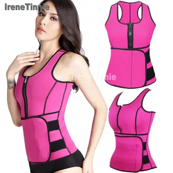 

Women Reducing and Shaping Vest Neoprene Sweat Waist Trainer Tummy Control Shapers Fat Burn Body Shaperwear Weight Loss