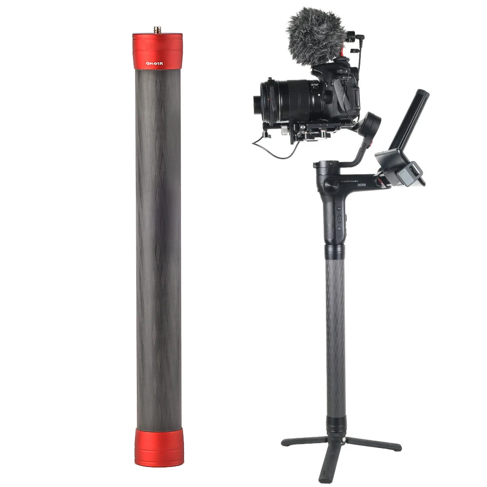 In Fibra Di Carbonio Bastone Estensione Monopiede Rod Per Dji Ronin-S/Sc/Moza Aria 2/Ak4000 Per Zhiyun Gru 2 Weebill Lab Handheld Gimbal