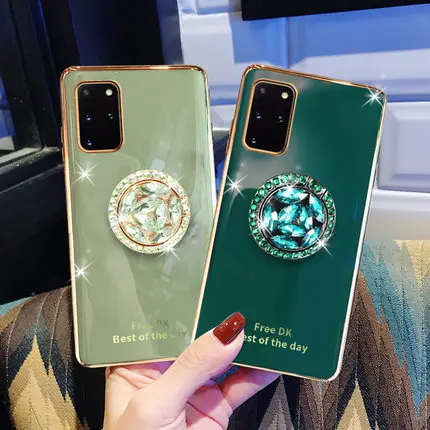 Чехол для Samsung Galaxy A51 A71 A41 A01 M31 мягкий тонкий роскошный чехол из ТПУ с кольцом