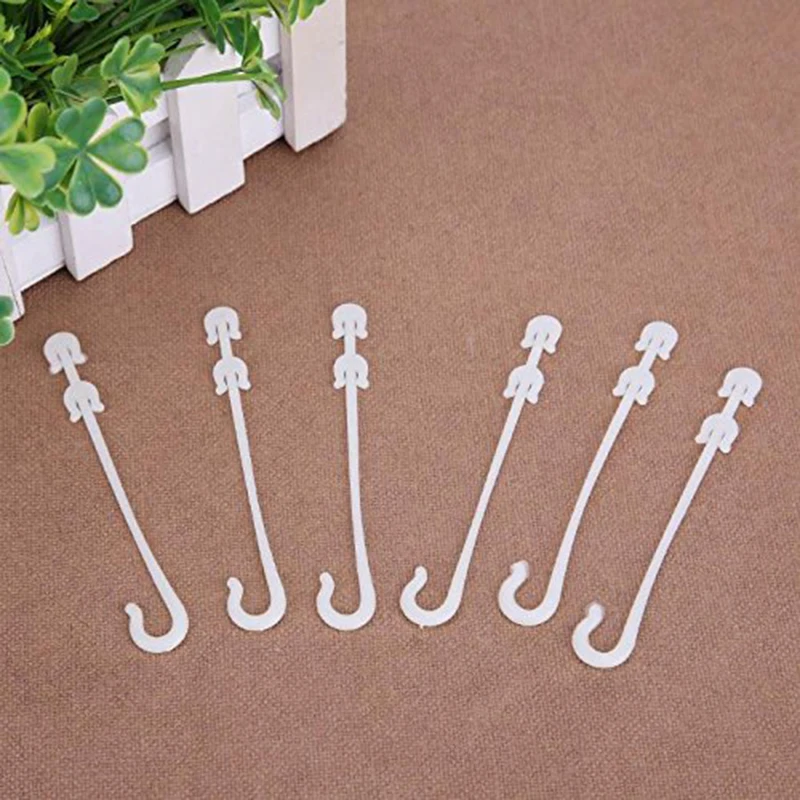 

100pcs/lot Plastic Plants Clips Cherry Tomato Clips Support for Vegetable Vine Hooks Fixed Clamps Garden Decoration Tools