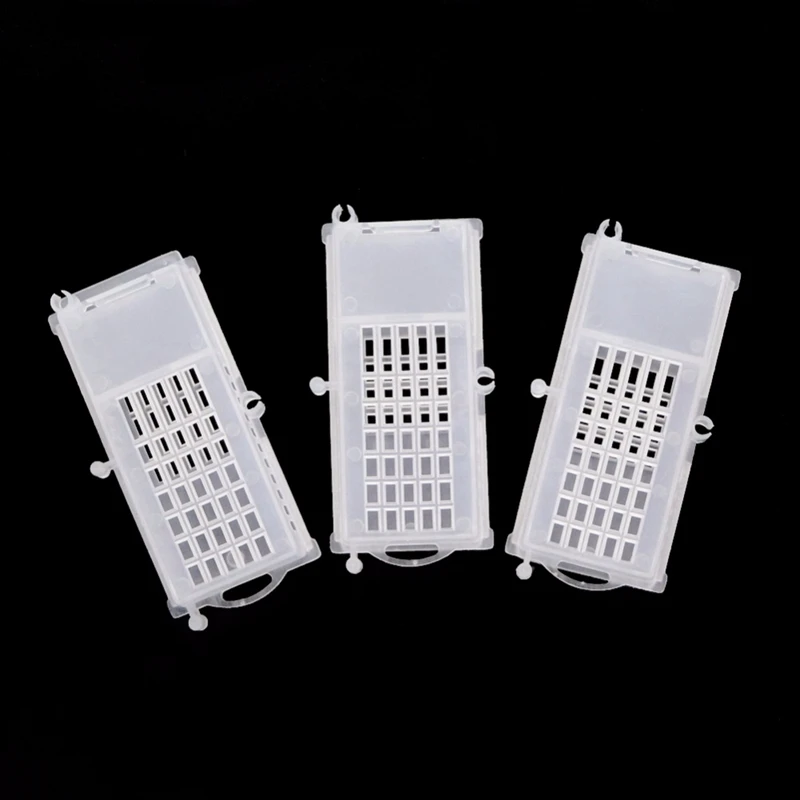 Инструменты для пчеловодства, Транспортные клетки для пчеловодства, оборудование для пчеловодства, Королевский дом, белая прозрачная клетка для пчеловодства, 100 шт