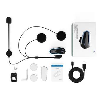

QTB35 Motorcycle Helmet Intercom Helmet For Motorcycle Helmet Interphone Motorcycle Intercom Headphones FM Radio
