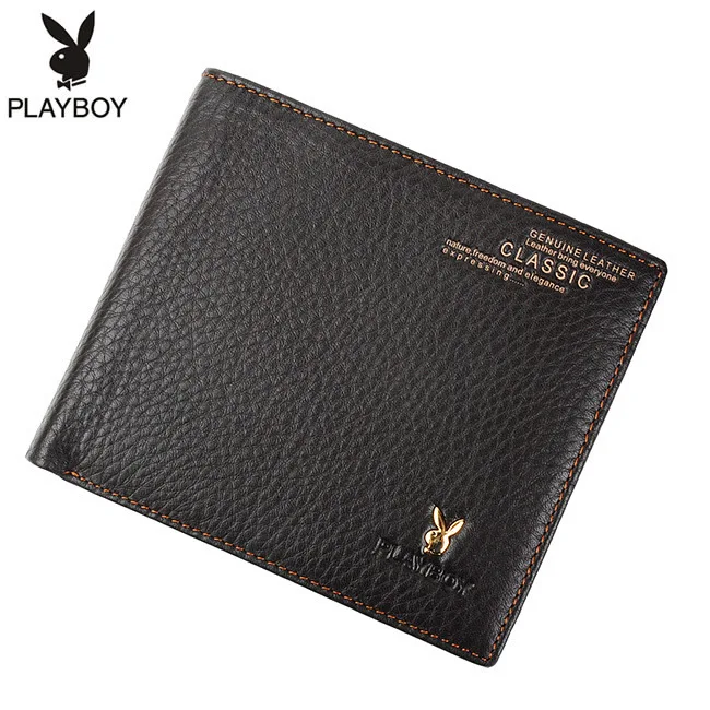 

Shoppe Genuine Product PLAYBOY MEN'S Wallet Genuine Leather Wallet Cowhide Wallet Fashion Men's Two Fold