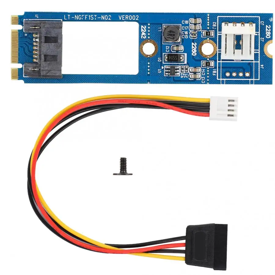 M.2 NGFF в SATA 7 Pin Райзер M.2 адаптер NGFF преобразователь до 6,0 ГБ/сек