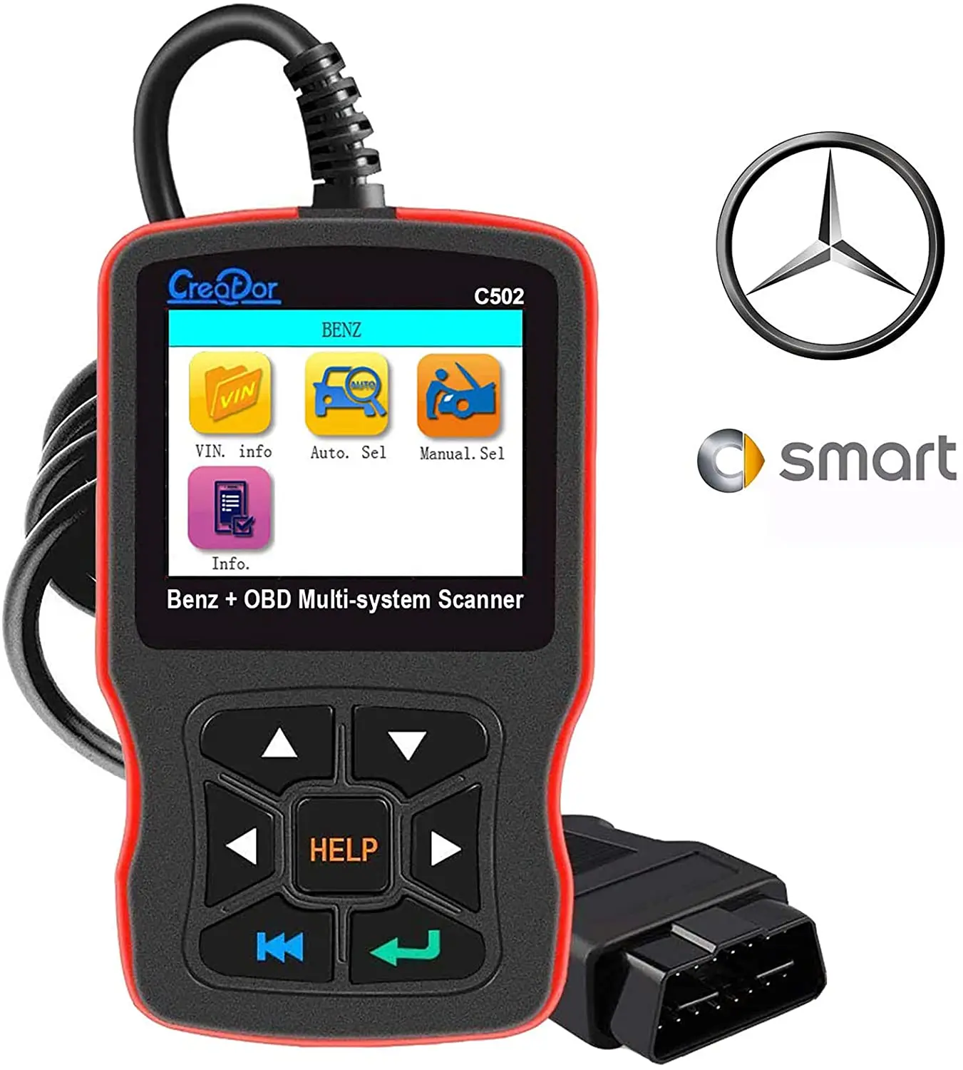 Диагностический сканер Creator OBD2 для Mercedes Benz прибор полной диагностики системы