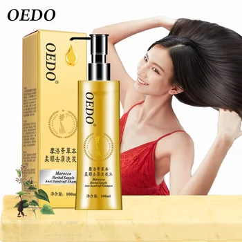 

Morocco Herbal Supple Anti Dandruff Shampoo Hair Care Wash Away Dirt and Dandruff Improve Hair Dryness Lock Water Smooth Soft