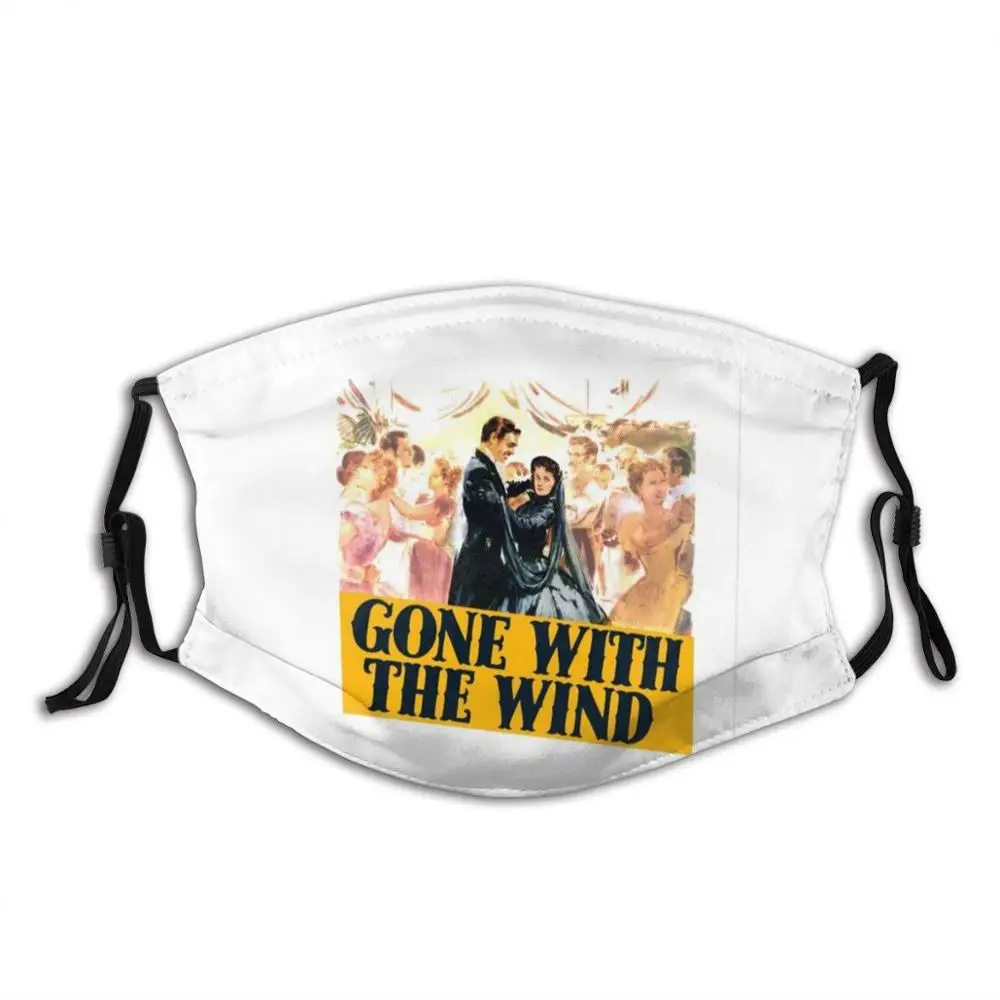 

Gone With The Wind Face Mask With Filter Vintage Gone With The Wind Vivien Leigh Clark Gable Classic Hollywood Movie Film Old