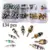 134pcs A/C Core Valves R134A Automotive Air Conditioning Assortment&Remover Kit Car Air Conditioning Valve Core A/C Sealing Kit