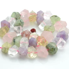 Натуральный Лапис аметист розовый кварц 9-13x13-16мм драгоценный камень бусины граненый неправильный для изготовления украшений ожерелья 15 дюймов