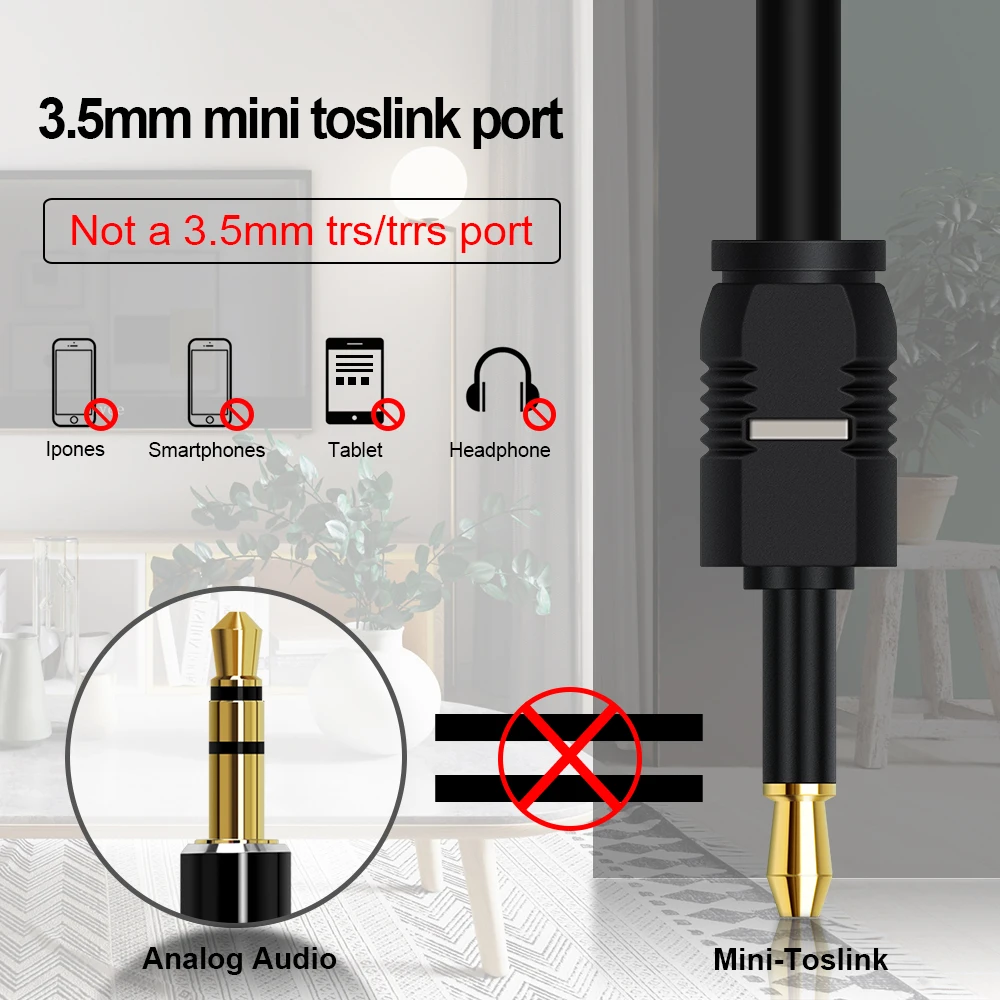 Оптический кабель EMK Toslink для цифрового звука на мини 3 5 мм используется