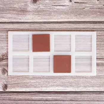 

Square Shape Chocolate Transfer Sheet Mould Cake Decorating Tools Silicone Mold Baking Stencil Chablon