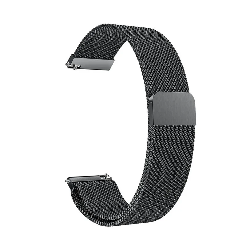 Black Сменный ремешок для смарт-часов Garmin Vivoactive 3 Нержавеющая сталь браслетный ремешок для часов для Garmin Vivoactive3/samsung Galaxy Активный 42 мм - Цвет ремешка: Black