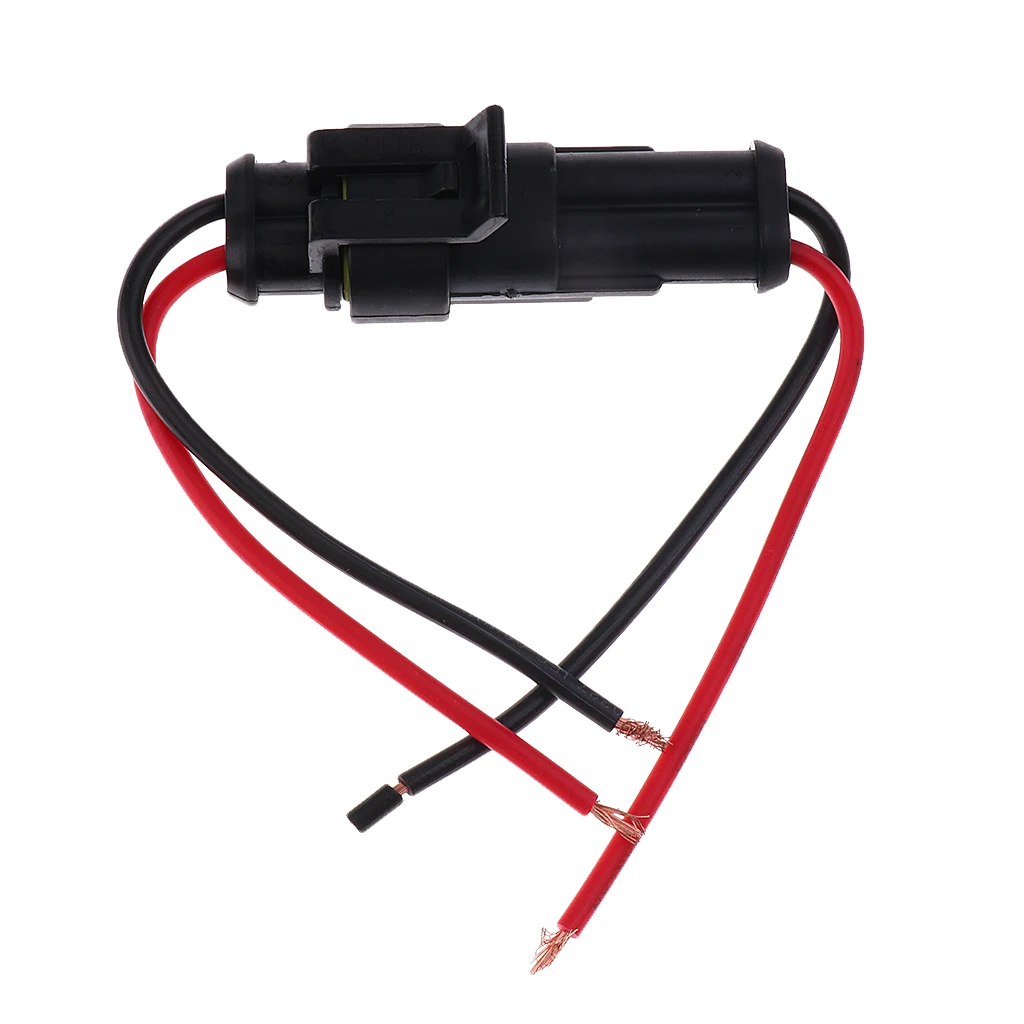 Easy Installation 10 Kits 2 Pin Car Wire Connector Plug Male Female Harness