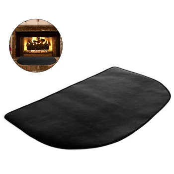 

Fireproof Carpet Barbecue Mat Fiberglass Silicon Carpet Semicircular Flame Retardant Carpet Fire Pit Mat Outdoor BBQ Tool