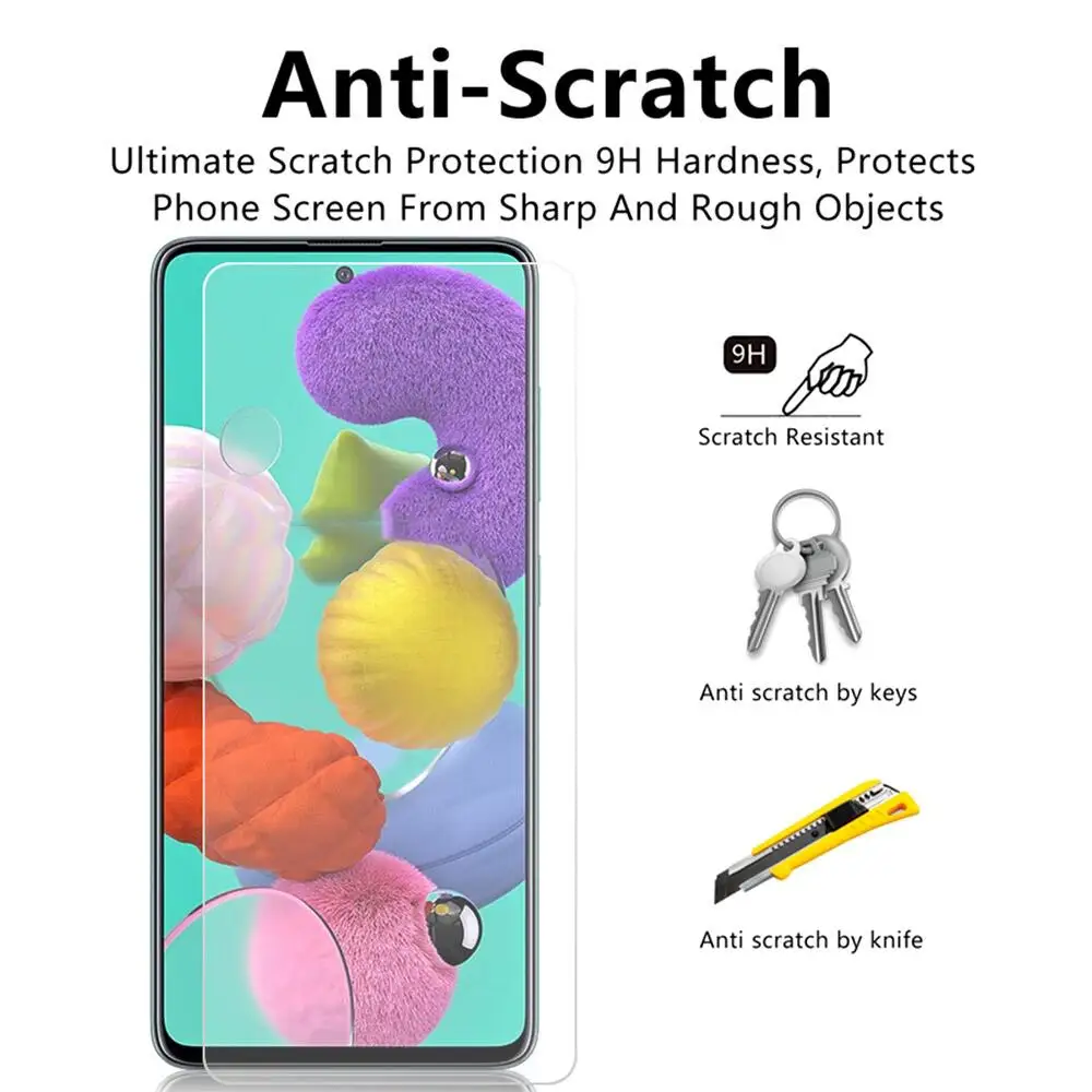 Закаленное стекло для Samsung A51 Защитное экрана A50 A70 Galaxy A10 A01 A30 A40 A20 A71|Защитные