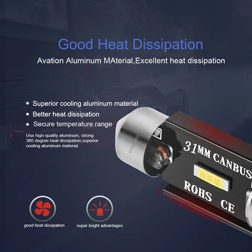 NLpearl LED CSP 1860 신호 램프 캔버스 전구, 꽃줄 조명, 자동차 인테리어, 독서 돔 조명, 2x C5W C10W, 31mm 36mm 39mm 41mm 3