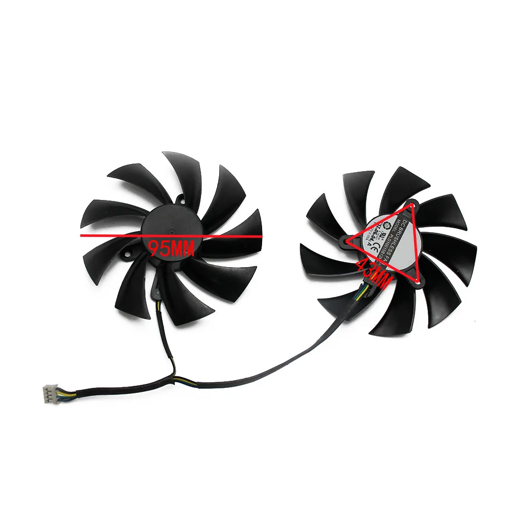 2 шт./лот PLD10015B12H для DATALAND POWERCOLOR Radeon RX 590 580 Красный Дьявол 4Pin 0.55A RX580 RX590 графический вентилятор