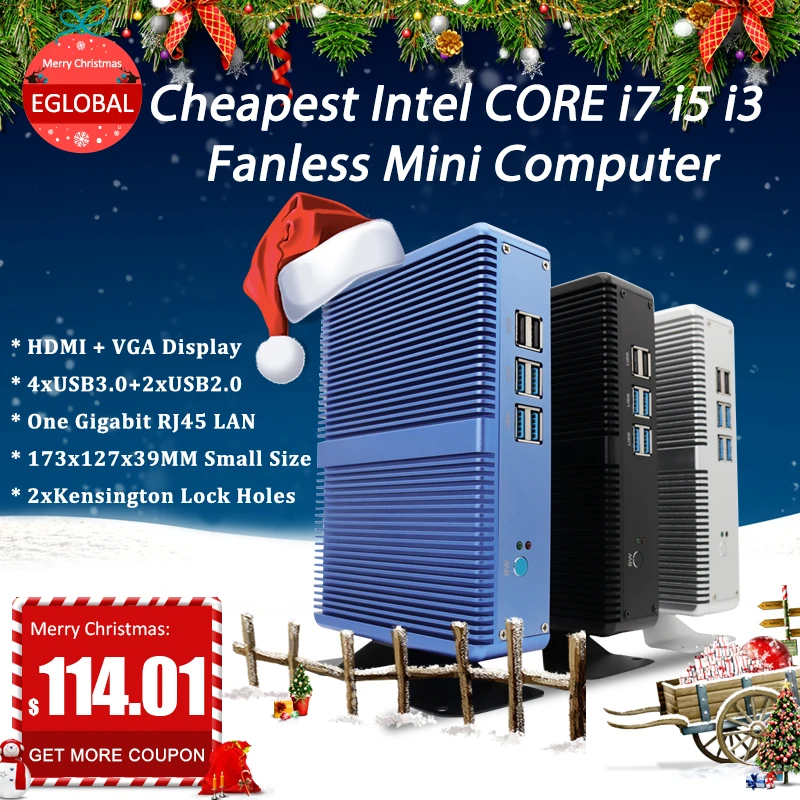  Cheapest mini pc computer windows 10pro Intel core i3-4010U/5005U i5-4200U i7-4500U 8GB RAM 512GB S