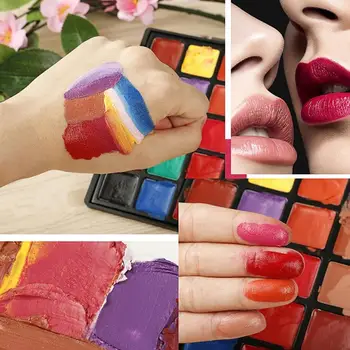 

25 Color Eyeshadow Palette Moisturizing Lip Gloss Makeup Cup Non-stick Long-lasting Lipstick Palette Palette Cosmetic Water O2Y0