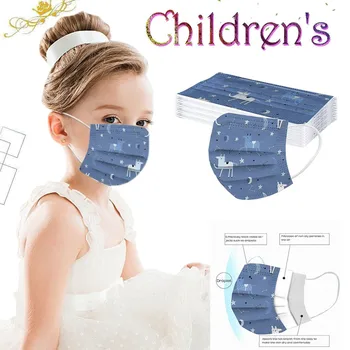 

10/20/30/50 PC Children's Star Printed mascarillas Face Mask Anti-stof Veilig Ademend Breathable Disposable Mask Face Cover