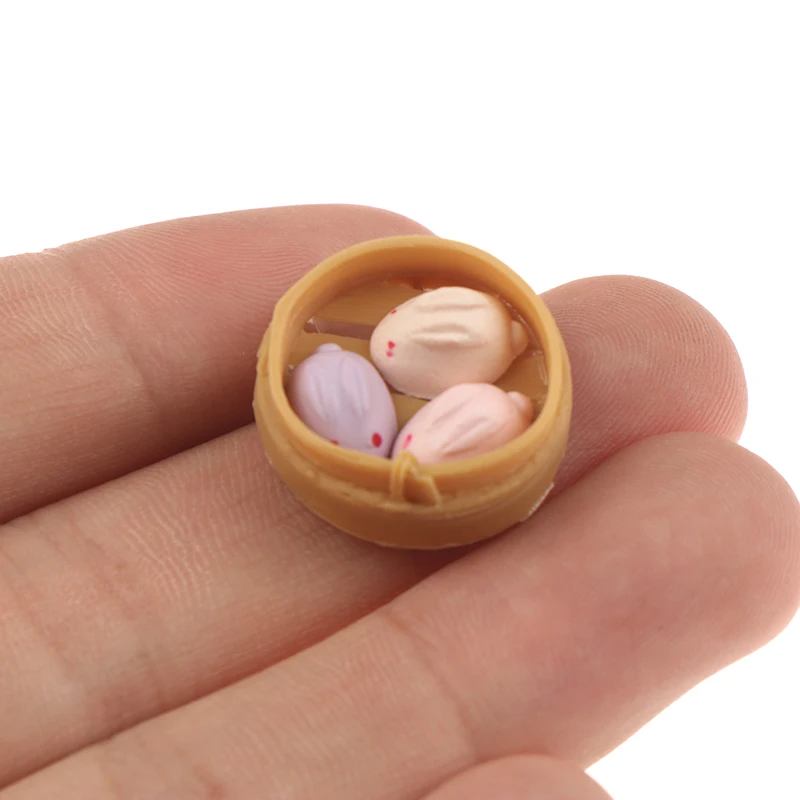 

Dollhouse 1:12 Miniature Cantonese dim sum Dessert Pretend Food for Doll Toys