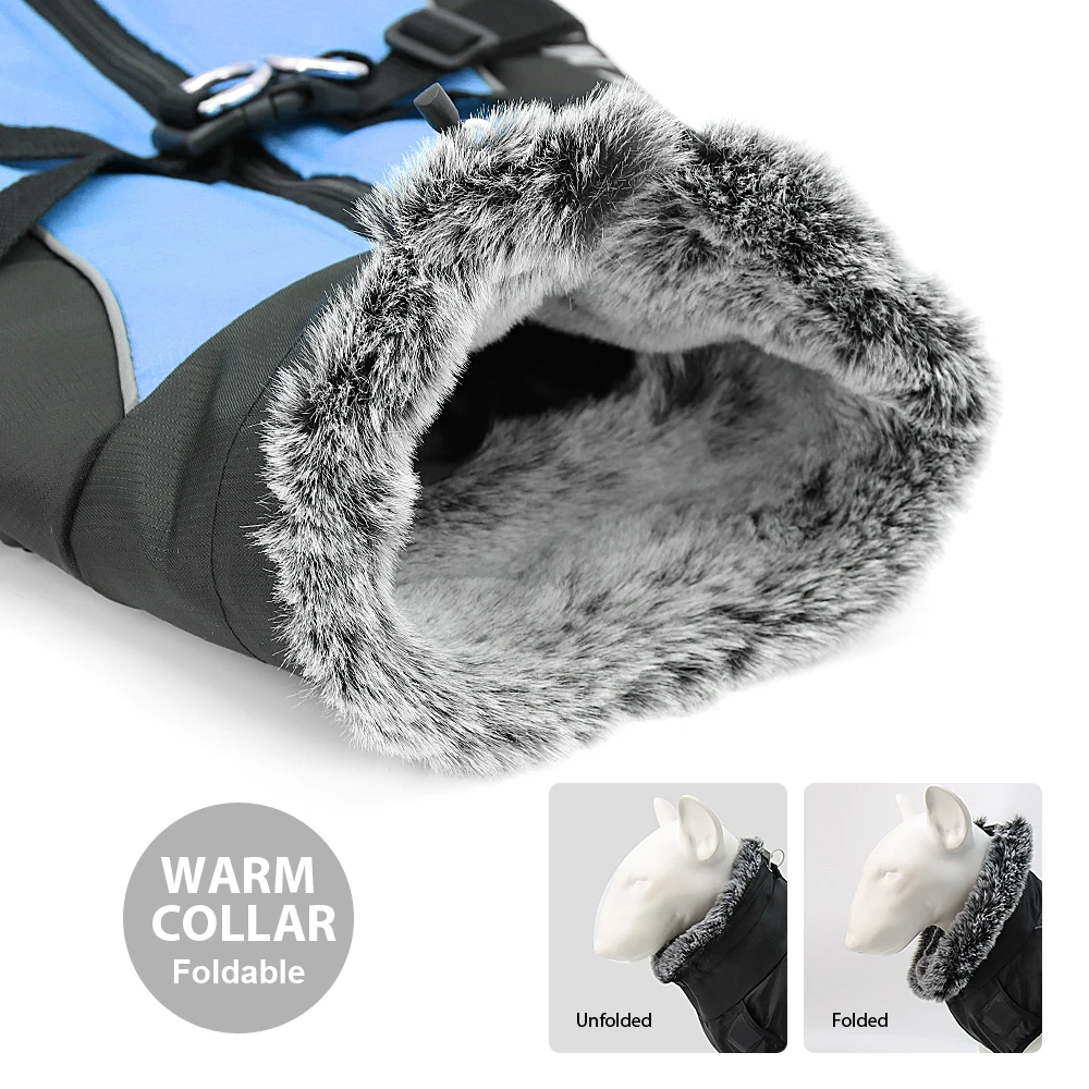 Dog Jacket with Harness | Waterproof Jacket for Large Dog | Big Windproof Coats
