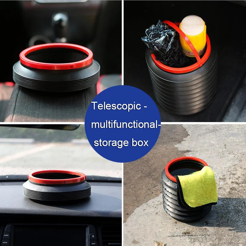 Telescopic multifunctional storage box
