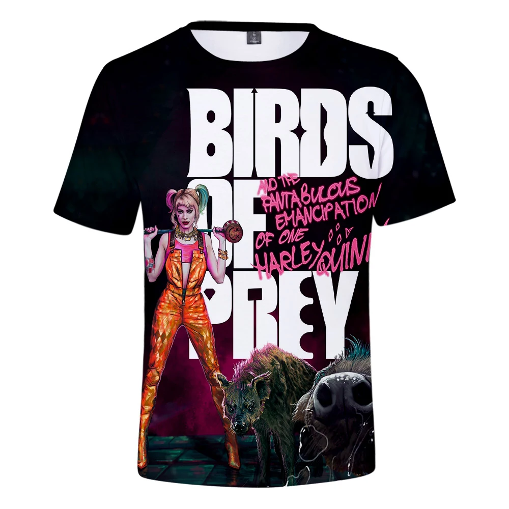 2019 New Fashion Hip Hop T Shirt Men Women Harajuku T-Shirts Birds of Prey Letter Print Tees Tops