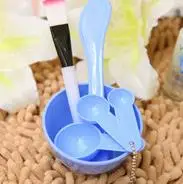 4 в 1 DIY маска для лица щетка и чашка для смешивания ложка палочка щетка набор для ухода за лицом женщины красота лица профессиональные наборы инструментов - Handle Color: Фиолетовый