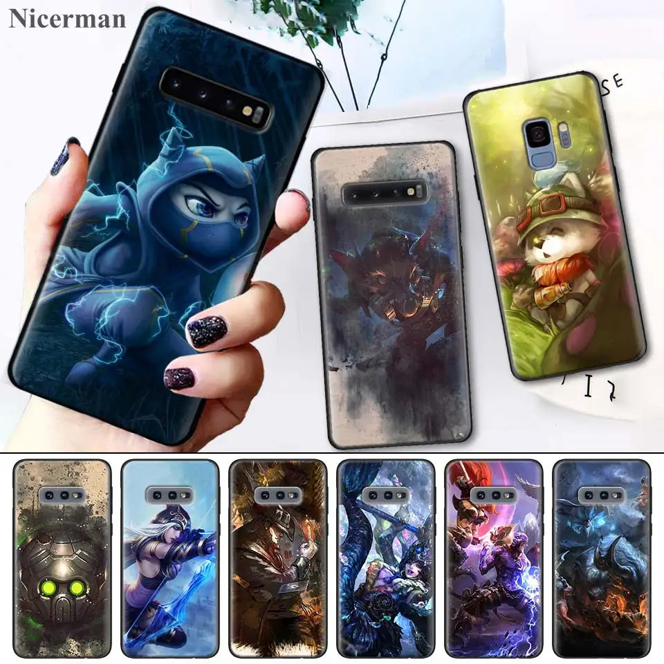 

Case Cover Coque for Samsung Galaxy S8 S9 S10 S10e 5G Note 8 9 10 5G Plus S7 S7 Edge S8+ S9+ S10+ League of Legends Teemo Case