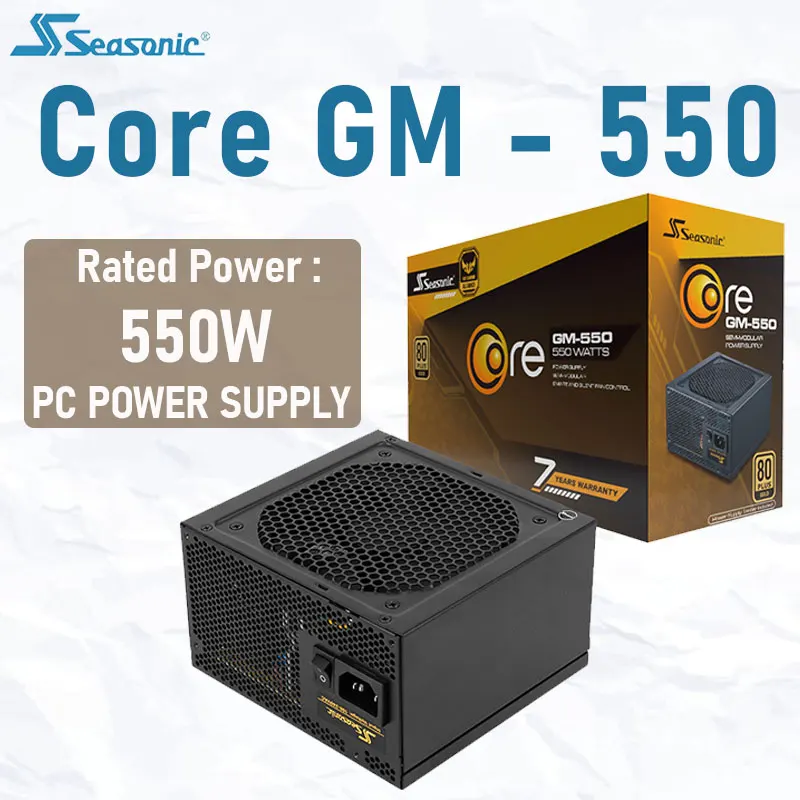 Seasonic CORE GM 550W Power Supply Dinilai 550W 100 240V PFC 140Mm Gold