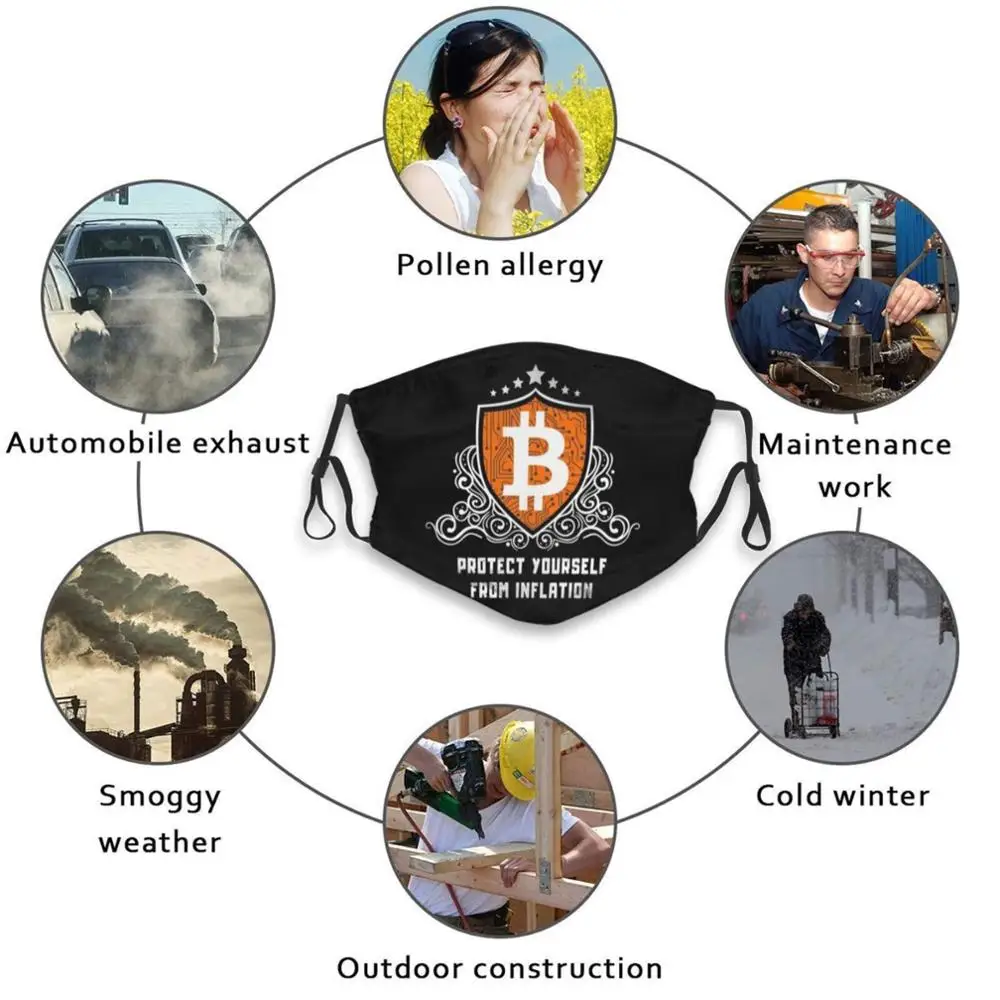 Bitcoin Shield Against Inflation Outdoor Soft Warm Sport Scarf Bitcoin Bitcoin Shield Blockchain Crypto Cryptocurrency Hodl mens scarf for summer