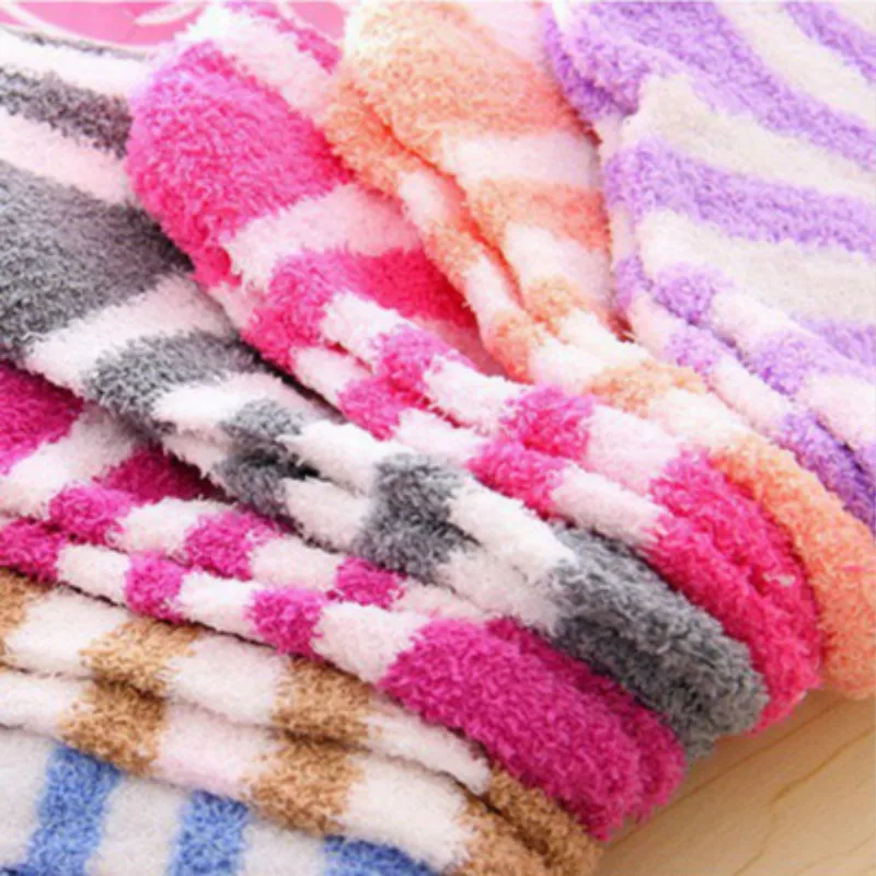 5 пар/лот; зимние теплые носки из кораллового флиса; модные милые носки ярких цветов для малышей; носки для мальчиков и девочек