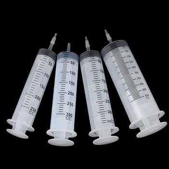 

1PC High-capacity Syringes Disposable Nutrient Sterile Hydroponics Feeding Syringe 250ml,300ml,350ml,500ml