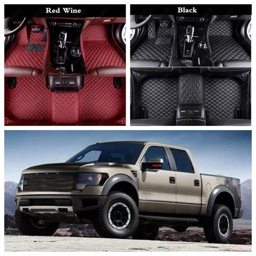 Кожаные автомобильные коврики для Ford C-max F-150 Ranger Raptor Everest Edge Kuga Пользовательские