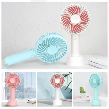 

USB Mini Fan Portable Air Conditioner Fan 3 Speed Adjustable Air Cooler Fan with Stand Cradle for Indoor Outdoor Travel