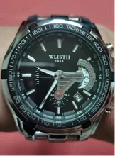 WLISTH-reloj deportivo para hombre, cronógrafo de pulsera, de acero inoxidable, resistente al agua, con caja de reloj de cuarzo grande con indicadores luminosos, nuevo